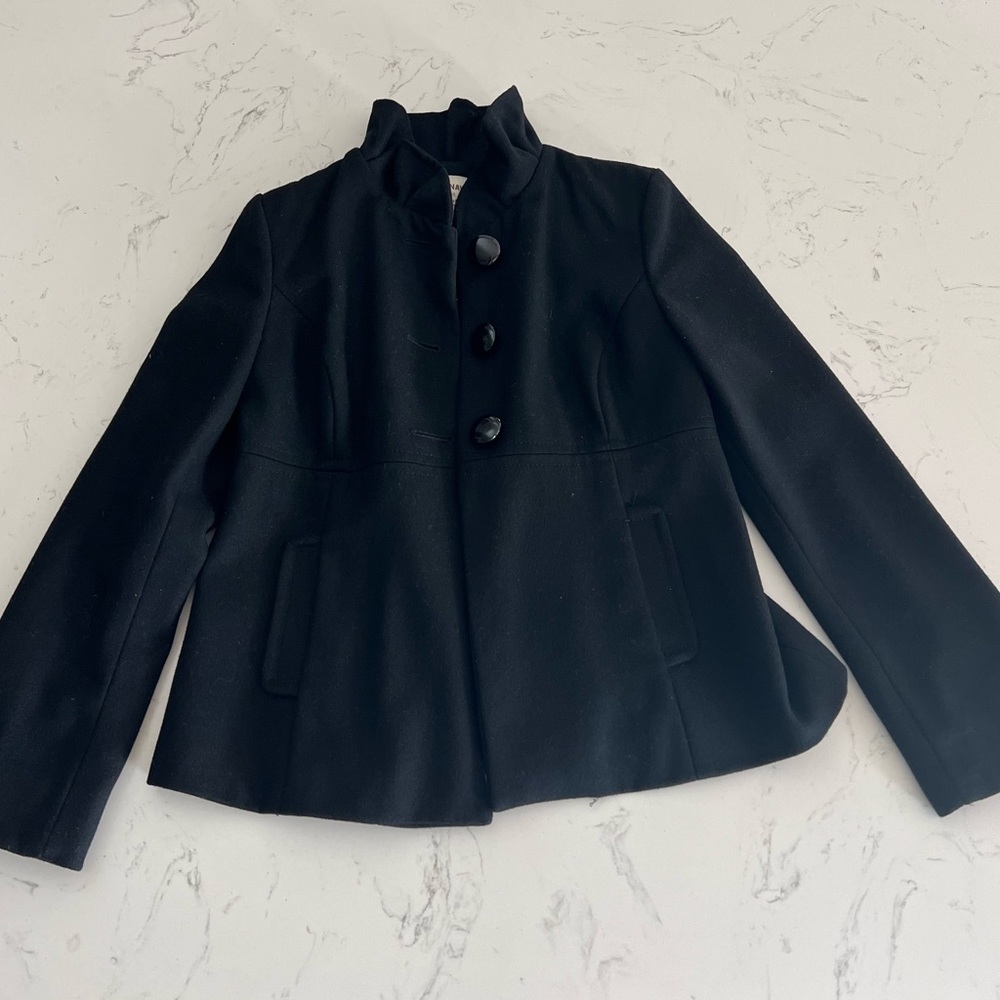 Women’s black old navy pea coat jacket winter size small
